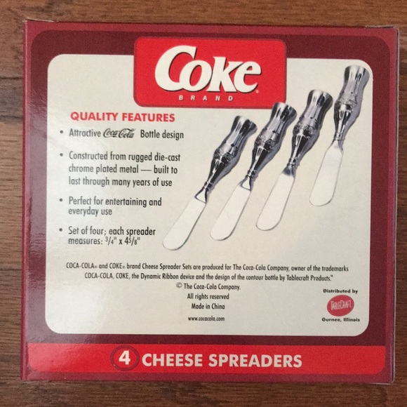 Coca-Cola Cheese Spreaders - Set of 4 - Picture 3 of 5
